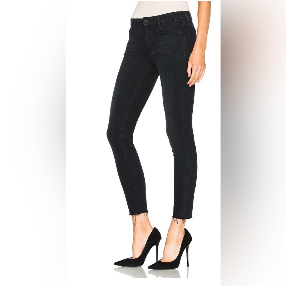MOTHER Black Ankle & Cropped Jeans